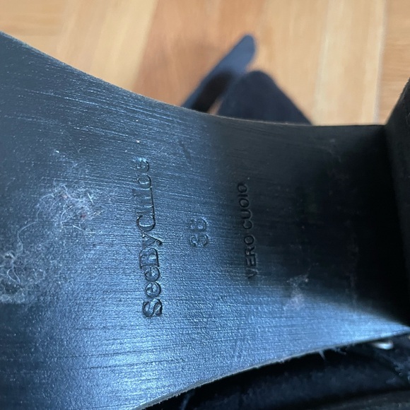 See By Chloe Janis Studded Ankle Boots 38 - Picture 4 of 8